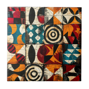 Cerâmica Azulejo cerâmico de padrão tribal africano