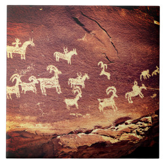Cerâmica Azulejo Cerâmico de Petróglifo do Sudoeste