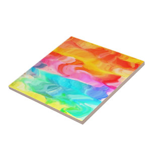 Cerâmica Azulejo cerâmico de pintura líquida colorida