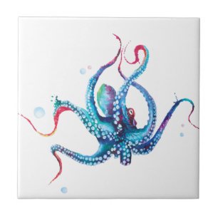 Cerâmica Azulejo Cerâmico de Polvo em Aquarela Elegante