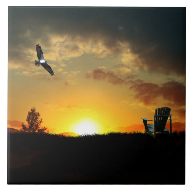 Cerâmica Azulejo cerâmico de prados de sol amarelo (Frente)