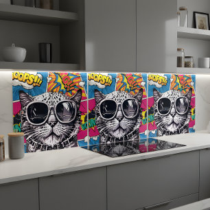 Cerâmica Azulejo Cerâmico de Quadrinhos de Óculos de Gato S