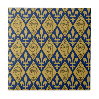 Cerâmica Azulejo cerâmico de Sainte-Chapelle Fleur de Lys