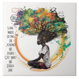 Cerâmica Azulejo cerâmico de Soul Journey de mulheres inspi