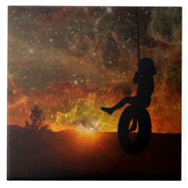 Cerâmica Azulejo cerâmico de Swing de Pneus para Crianças