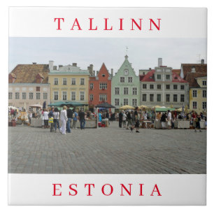 Cerâmica azulejo cerâmico de Tallinn Town Hall