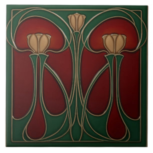 Cerâmica Azulejo Cerâmico de Tapeçaria de Tulipa Azul Art N
