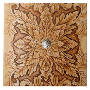 Cerâmica azulejo cerâmico de textura em couro