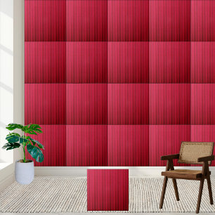 Cerâmica Azulejo cerâmico de textura ondulada Crimson