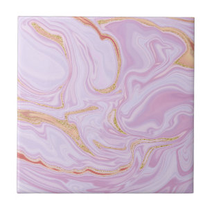 Cerâmica Azulejo cerâmico de textura rosa de mármore elegan