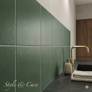 Cerâmica Azulejo Cerâmico de Textura Verde Elegante para Pa