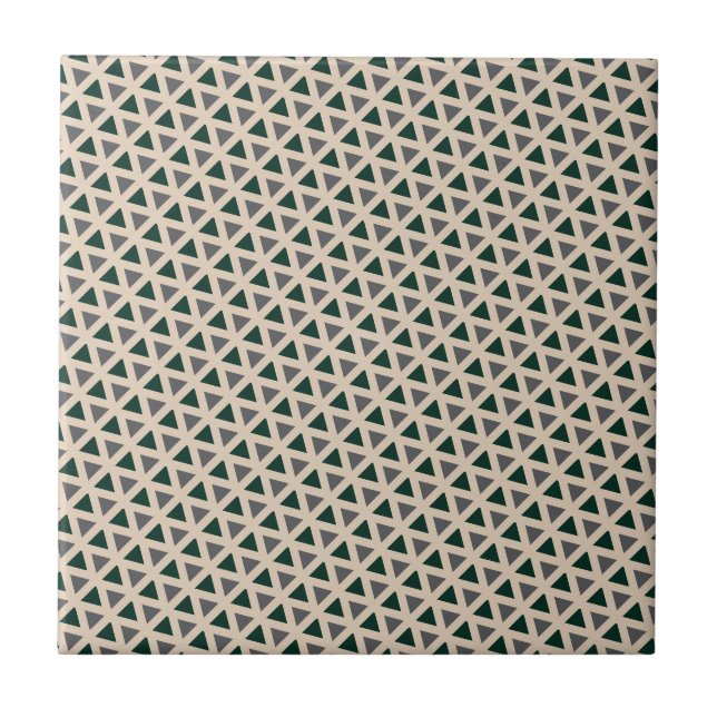 Cerâmica Azulejo cerâmico de triângulo geométrico neutro (Frente)