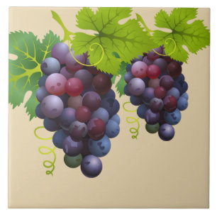 Cerâmica Azulejo Cerâmico de Uvas