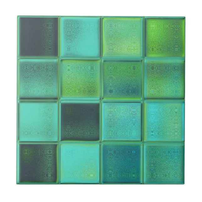 Cerâmica Azulejo cerâmico de vidro marinho (Frente)