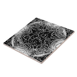 Cerâmica Azulejo cerâmico de Yarn branco