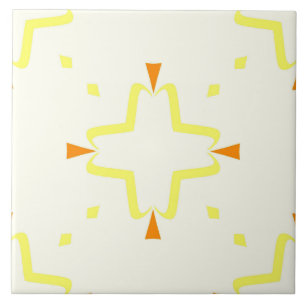 Cerâmica Azulejo cerâmico - Padrão de ladrilhos laranja e a