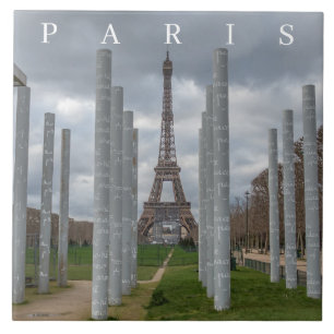 Cerâmica azulejo cerâmico para Torre Eiffel de Paris