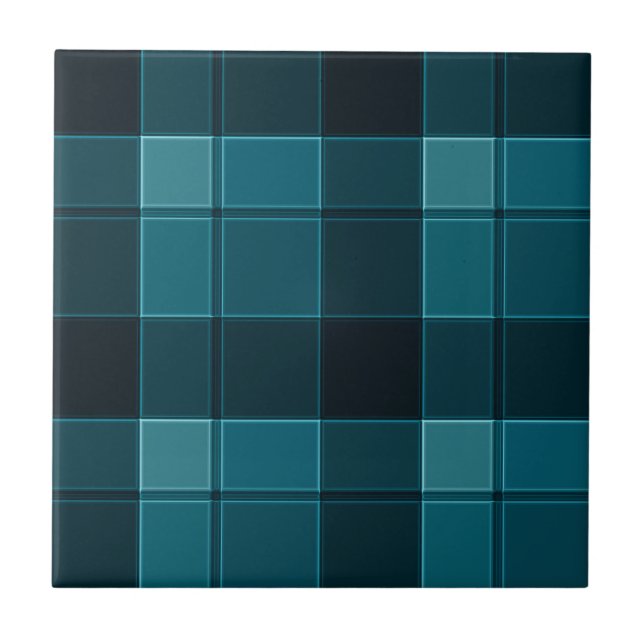 Cerâmica Azulejo cerâmico para verificação de chá e Blues d (Frente)