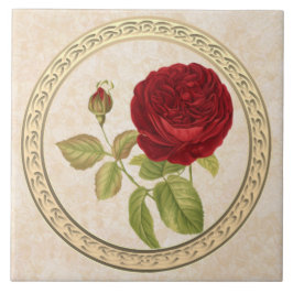 Cerâmica Azulejo cerâmico por Rosa de colheita decorativa