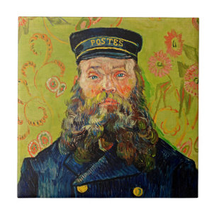 Cerâmica Azulejo Cerâmico Retrato de Van Gogh O Carteiro