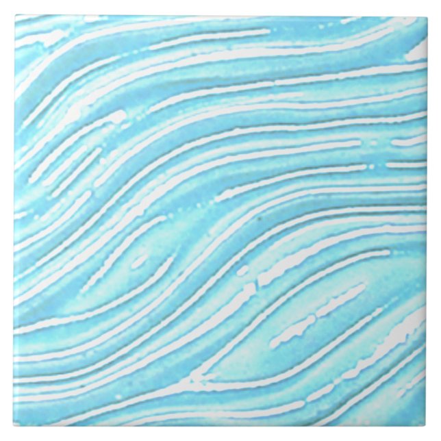 Cerâmica Azulejo cerâmico - Vista de água turquesa (Turquoise water look tile for kitchen or bathroom.)