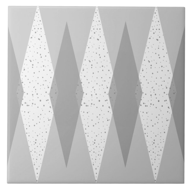 Cerâmica Azulejo cinzento moderno de Argyle do meio século (Frente)