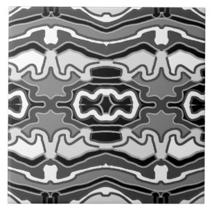 Cerâmica Azulejo clássico branco preto e branco, de cerâmic