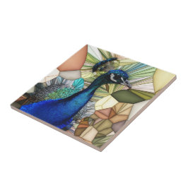 Cerâmica Azulejo Colorido de Peacock Mosaico