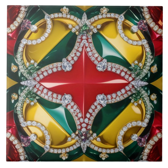 Cerâmica Azulejo com a Design moderna de Los Angeles Colors (Frente)