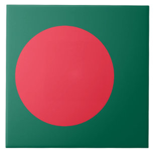 Cerâmica Azulejo com bandeira de Bangladesh