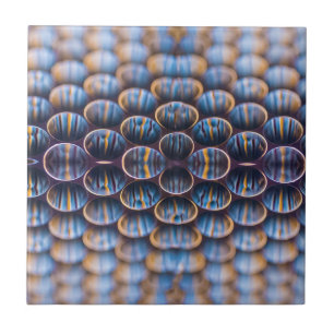 Cerâmica Azulejo com design abstrato futurista do favo de