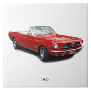 Cerâmica azulejo convertível vermelho de 1966