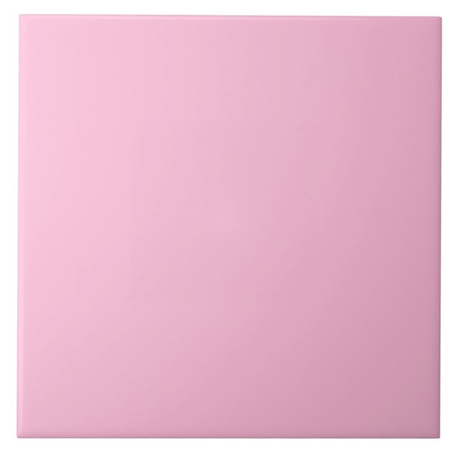 Cerâmica Azulejo Cor de Algodão Rosa (Frente)