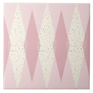 Cerâmica Azulejo cor-de-rosa moderno de Argyle do meio