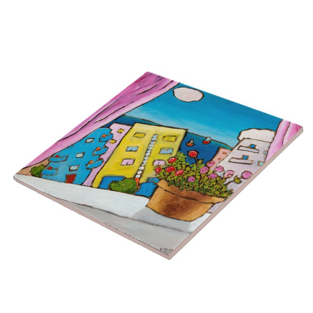 Cerâmica Azulejo da alegria de Tel Aviv de Kis-Lev de (Lateral)