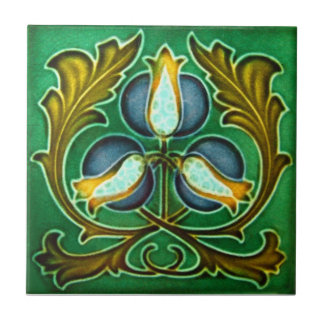 Cerâmica Azulejo da antiguidade da reprodução de Nouveau da