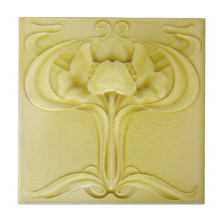Cerâmica Azulejo da antiguidade da reprodução de Nouveau da
