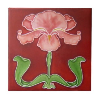 Cerâmica Azulejo da antiguidade da reprodução de Nouveau da