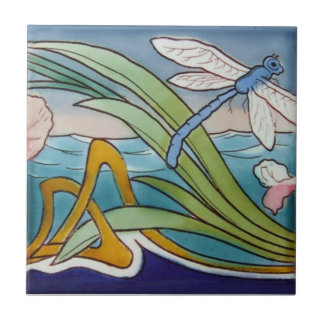 Cerâmica Azulejo da antiguidade da reprodução de Nouveau da