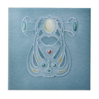 Cerâmica Azulejo da antiguidade da reprodução de Nouveau da