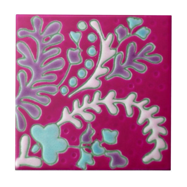 Cerâmica Azulejo da antiguidade da reprodução de Paisley do (Frente)