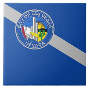 Cerâmica Azulejo da bandeira da cidade de Las Vegas