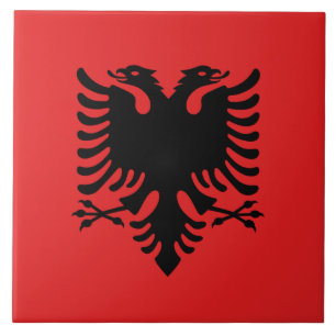 Cerâmica Azulejo da bandeira de Albânia