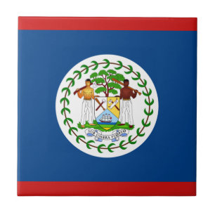 Cerâmica Azulejo da bandeira de Belize