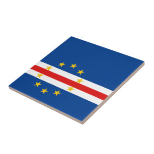 Cerâmica Azulejo da Bandeira de Cabo Verde