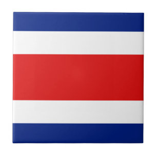 Cerâmica Azulejo da bandeira de Costa Rica