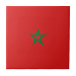 Cerâmica Azulejo da bandeira de Marrocos