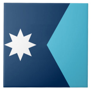 Cerâmica Azulejo da Bandeira de Minnesota