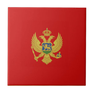 Cerâmica Azulejo da bandeira de Montenegro