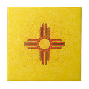 Cerâmica Azulejo da BANDEIRA de NEW MEXICO